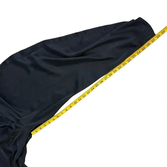 SOMA Intimates Silk Drawstring Pajama Pants Side Leg Navy Blue  Size XL - Picture 3 of 8